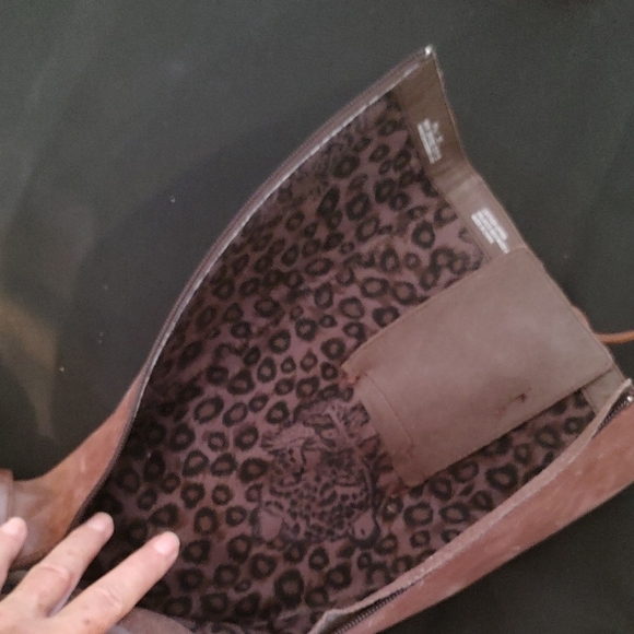 Born Brown Distressed Leather Lace-Up Knee High Boots SZ 6.5 - Picture 8 of 12